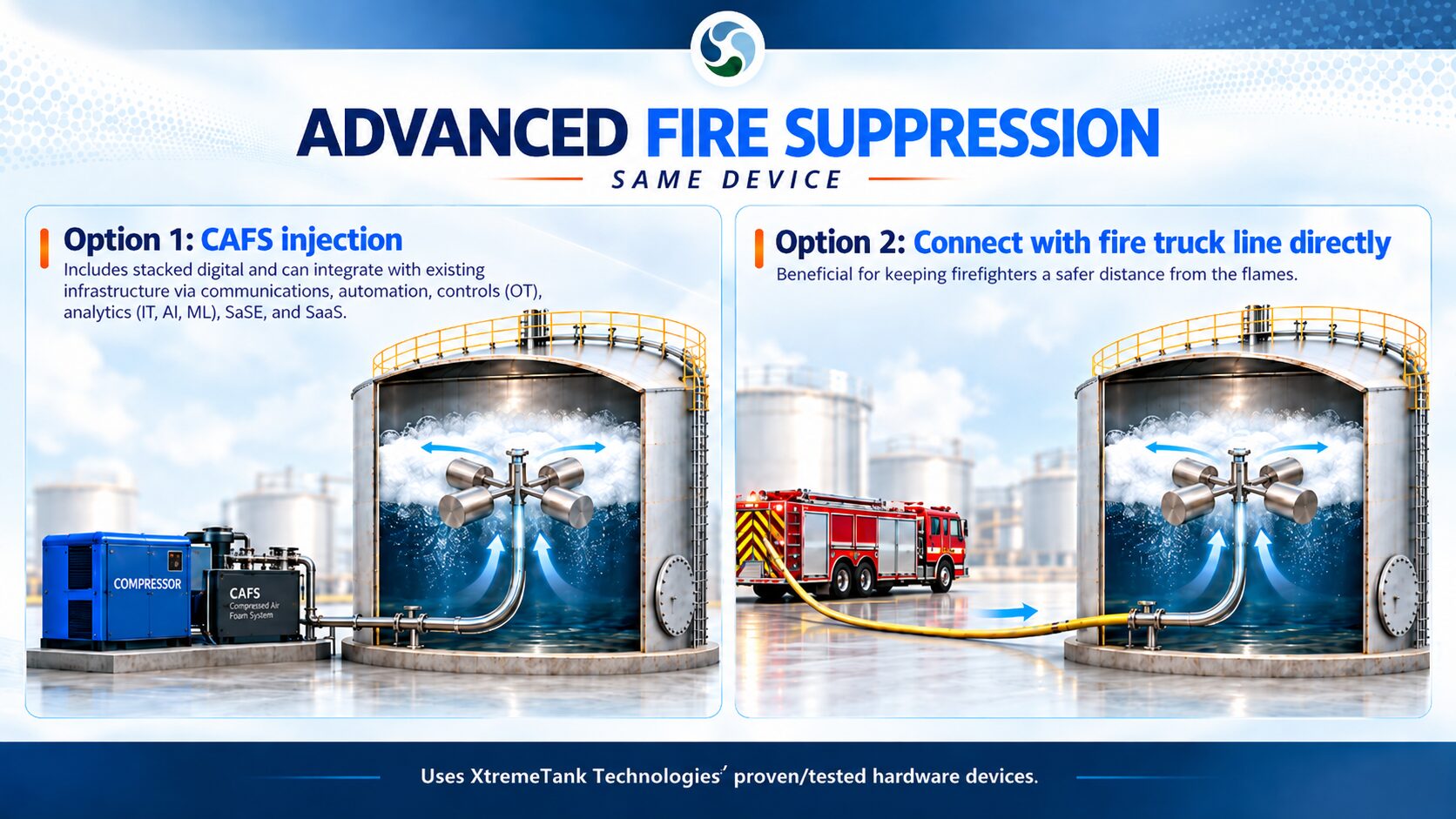 P2P advanced fire suppression